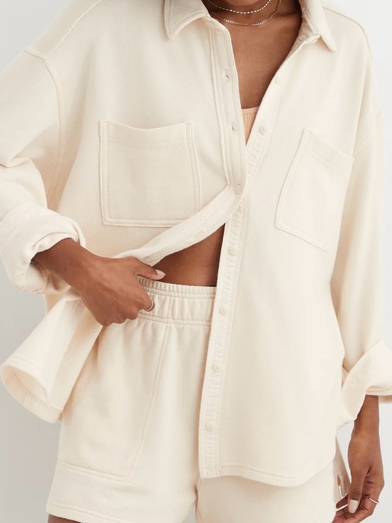 aerie Tops - Aerie LumberJane Oversized Shirt Jacket Toasted Coconut Size Small Cozy Layering